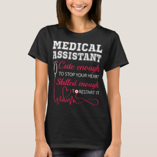 Medical Assistant Cute Nurse Stop Heart Male Femal T-Shirt