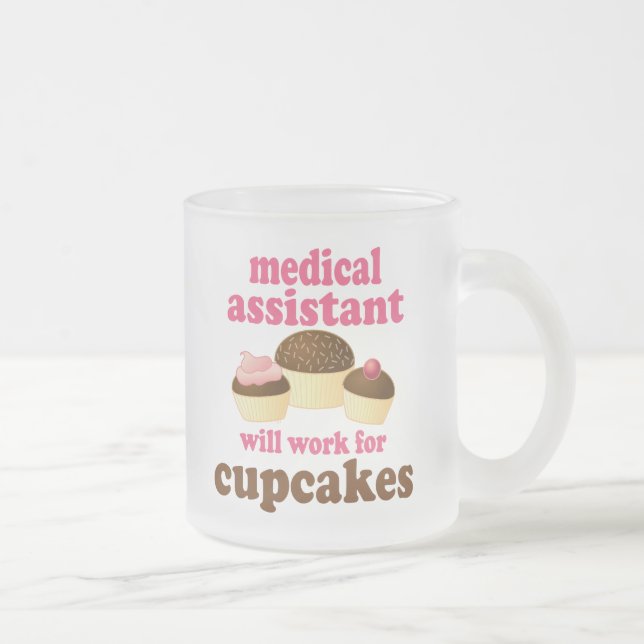 Medical Assistant (Funny) Gift Frosted Glass Coffee Mug (Right)