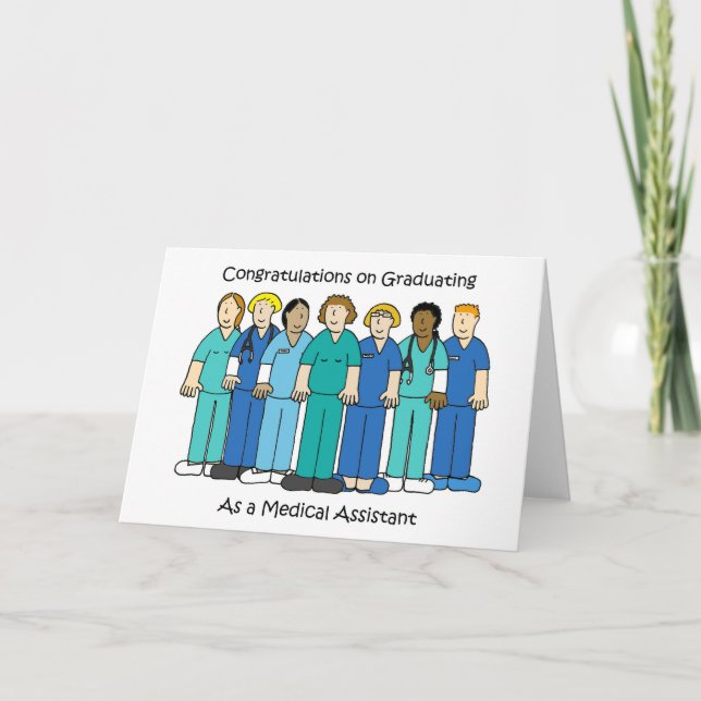 Medical Assistant Graduate Congratulations Card (Front)