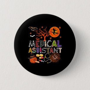 Medical Assistant Halloween Zombie Costume Scary P 6 Cm Round Badge