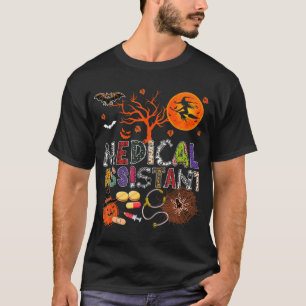 Medical Assistant Halloween Zombie Costume Scary P T-Shirt