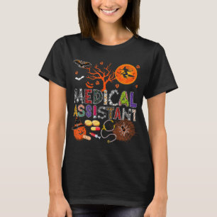 Medical Assistant Halloween Zombie Costume Scary P T-Shirt