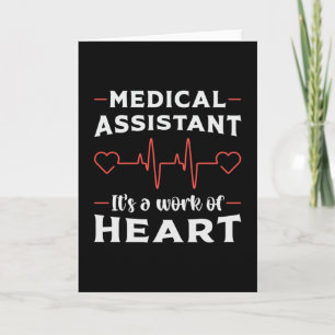 Medical Assistant Heart Doctor Medicine Nurse Card