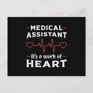 Medical Assistant Heart Doctor Medicine Nurse Postcard