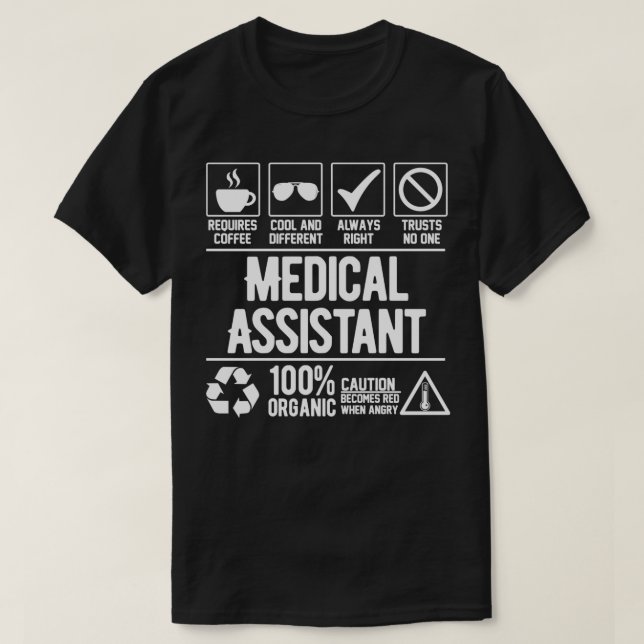 Medical Assistant Job T-Shirt (Design Front)