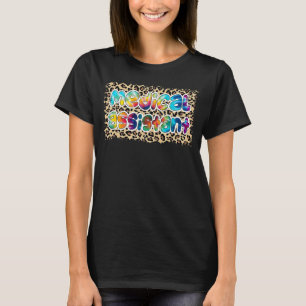 Medical Assistant Life Tie dye Leopard T-Shirt