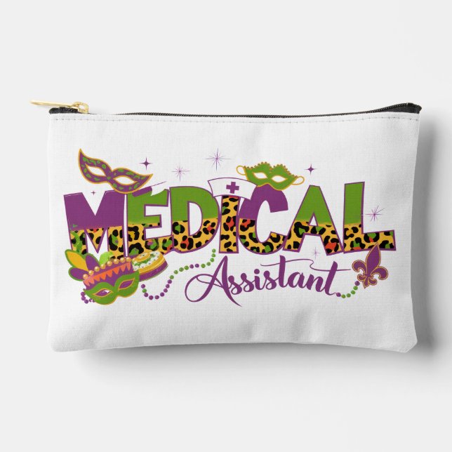 Medical Assistant - Mardi Gras Accessory Pouch (Front)