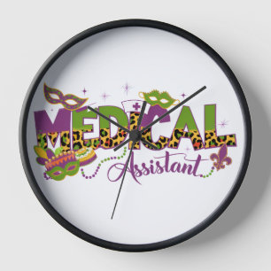 Medical Assistant - Mardi Gras Clock