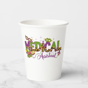 Medical Assistant - Mardi Gras Paper Cups