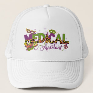 Medical Assistant - Mardi Gras Trucker Hat