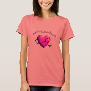 Medical Assistant PINK HEART Design Gifts T-Shirt