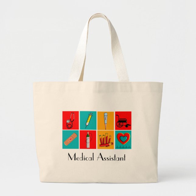 Medical Assistant Pop Art Tote Bag (Front)