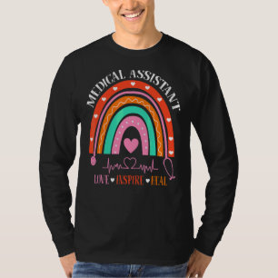 Medical Assistant Rainbow Love Inspire Nursing Nur T-Shirt
