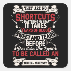 Medical Assistant Square Sticker