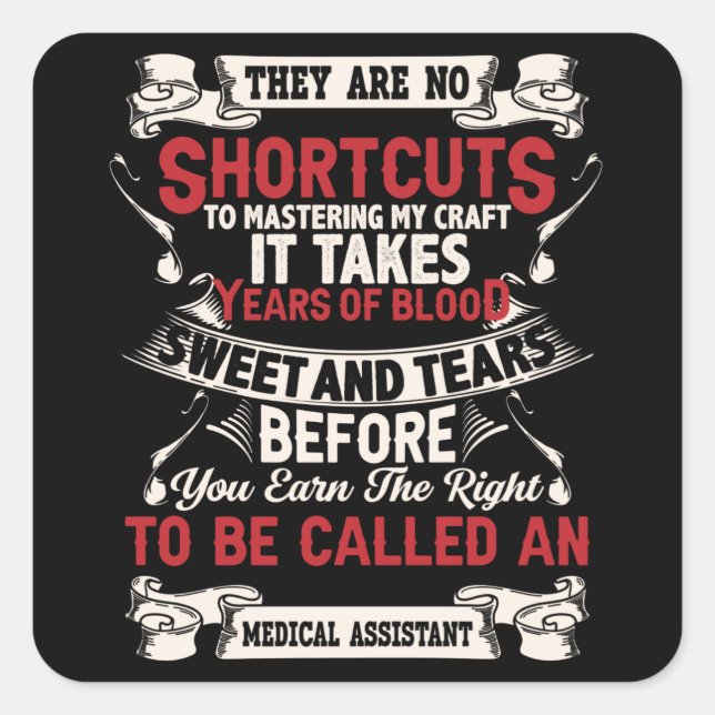 Medical Assistant Square Sticker (Front)