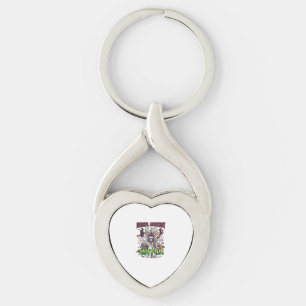 Medical Assistant Witch Skeleton Syringe Cauldron Key Ring