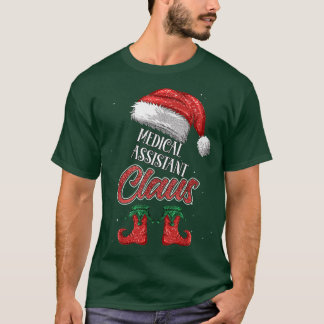 Medical Assistant Xmas Santa Claus with Santa Paja T-Shirt