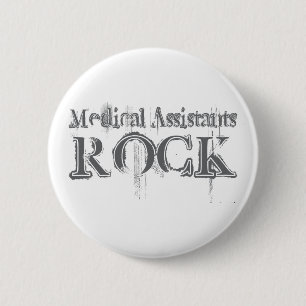 Medical Assistants Rock 6 Cm Round Badge