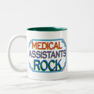 Medical Assistants Rock Two-Tone Coffee Mug