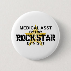 Medical Asst Rock Star 6 Cm Round Badge