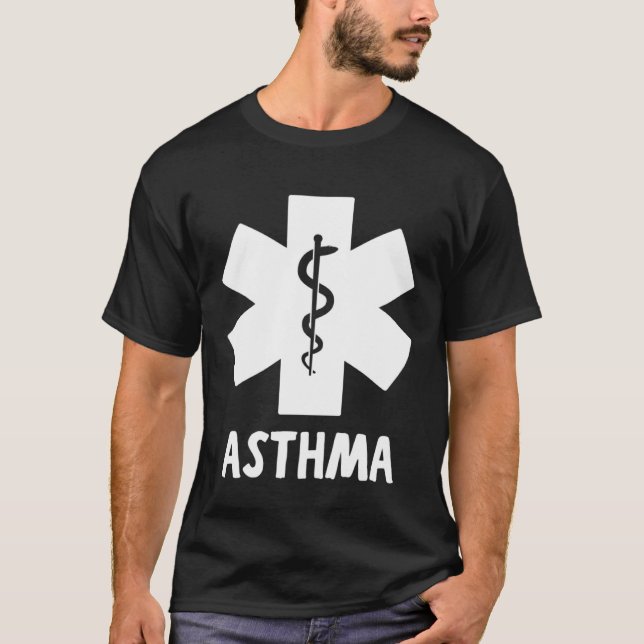 Medical ASTHMA ALERT  Asthmatic T-Shirt (Front)