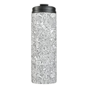 Medical B&W Pattern Thermal Tumbler