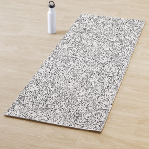 Medical B&W Pattern Yoga Mat