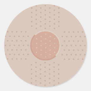 Medical Band-Aid Plaster - Round Sticker