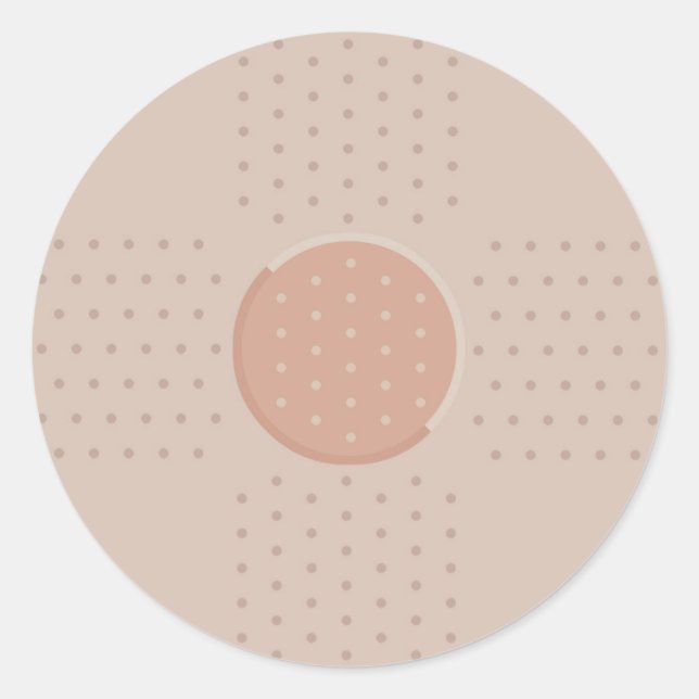 Medical Band-Aid Plaster - Round Sticker (Front)
