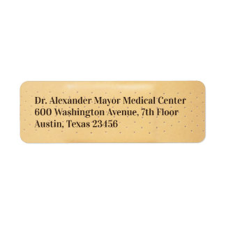 Medical Bandage Return Address Label