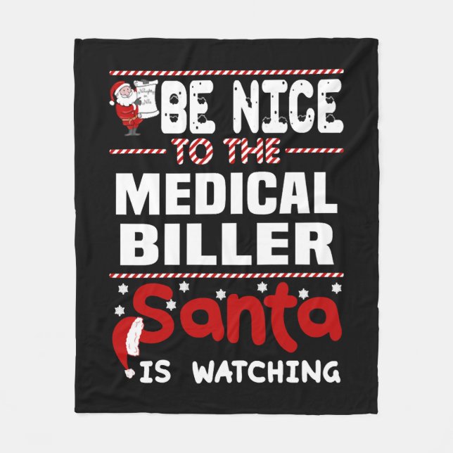 Medical Biller Fleece Blanket (Front)