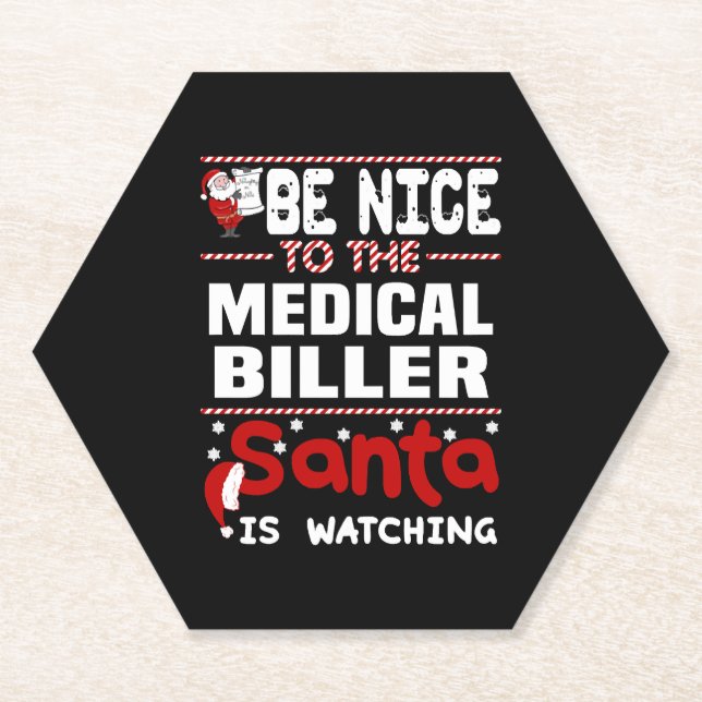 Medical Biller Paper Coaster (Front)