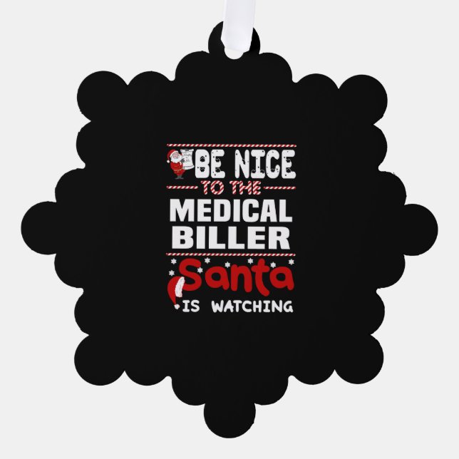 Medical Biller Tree Decoration Card (Front)