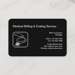 Medical Billing And Coding Service Business Card