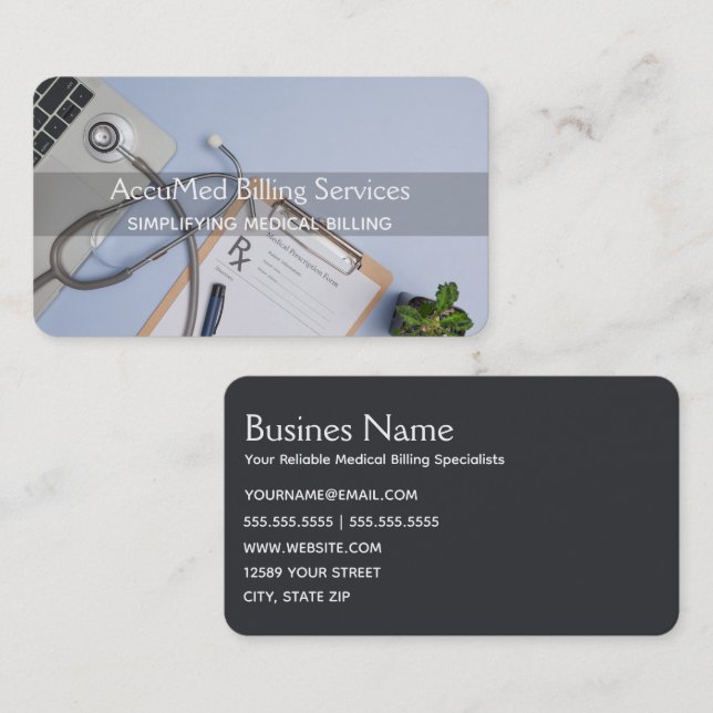 Medical Billing Business Card (Front/Back)