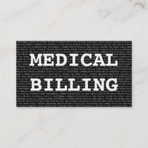 Medical Billing Medical Words Business Card