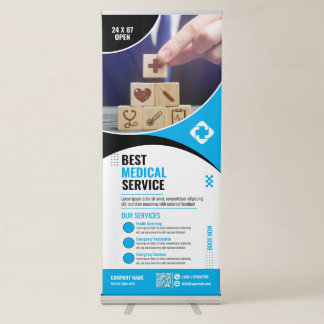 Medical - Blue Retractable Banner