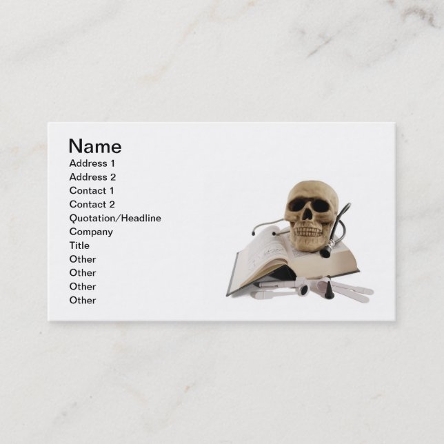 Medical Business Card (Front)
