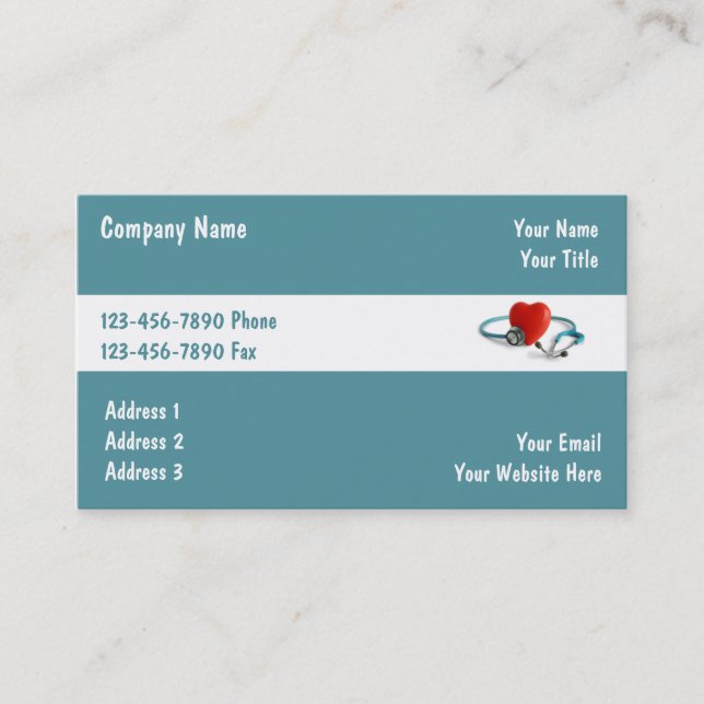 Medical Business Cards (Front)