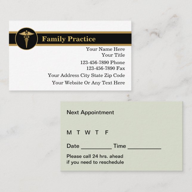 Medical Business Cards (Front/Back)