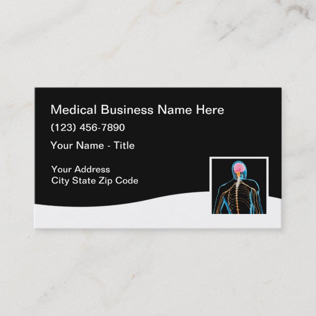 Medical Business Cards Modern Design (Front)