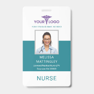 Medical Business Logo Employees Photo ID Badge