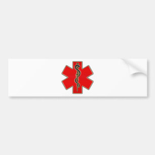 Medical Caduceus Bumper Sticker