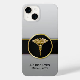 Medical Caduceus Gold Professional Case-Mate iPhone 14 Case