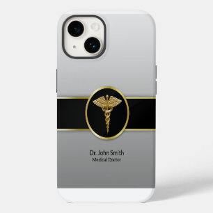 Medical Caduceus Gold Professional iPhone 14 Case