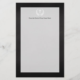 Medical Caduceus Laurel Stationery