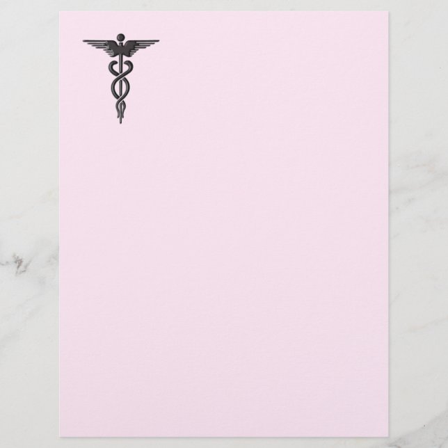 Medical Caduceus on Pink (Front)