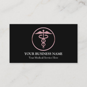 Medical Caduceus Symbol Business Card