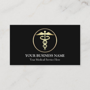 Medical Caduceus Symbol Business Card