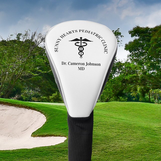 Medical Caduceus Symbol Custom Doctor Golf Head Cover (Creator Uploaded)